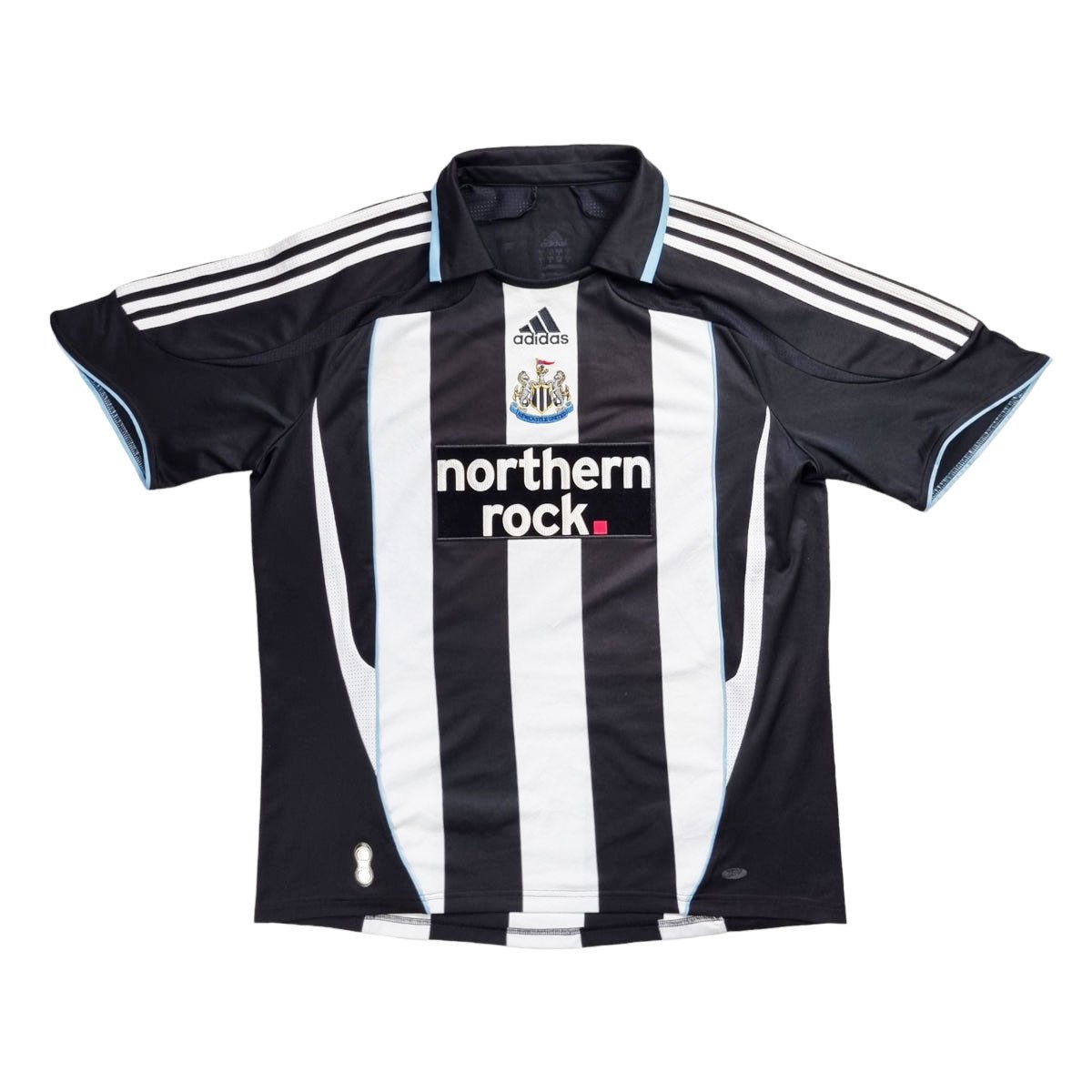 2007/8 Newcastle United Home Football Shirt (L) Adidas #11 Duff
