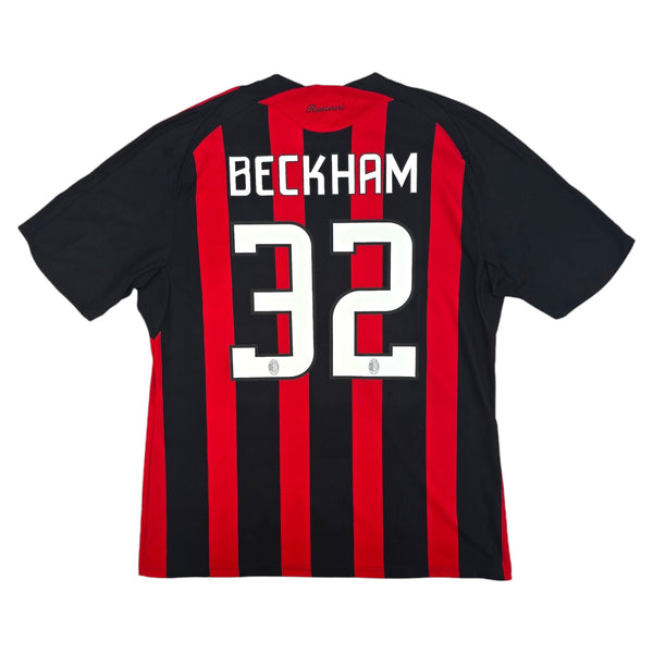 2008/09 AC Milan Home Football Shirt (XL) Adidas #32 Beckham