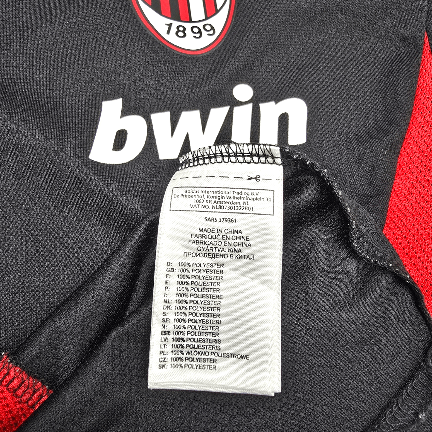 2008/09 AC Milan Training Shirt (M) Adidas