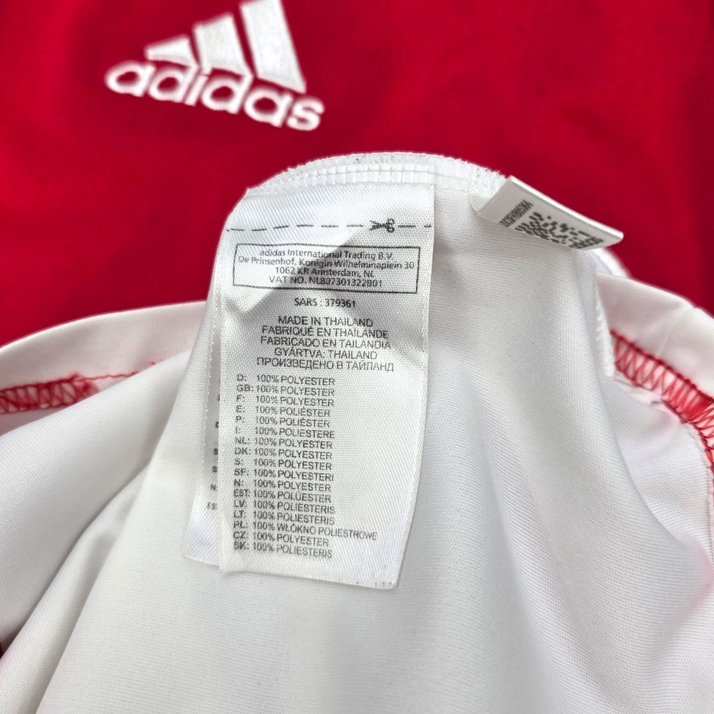 2008/09 Ajax Home Football Shirt (L) Adidas #16 Suarez