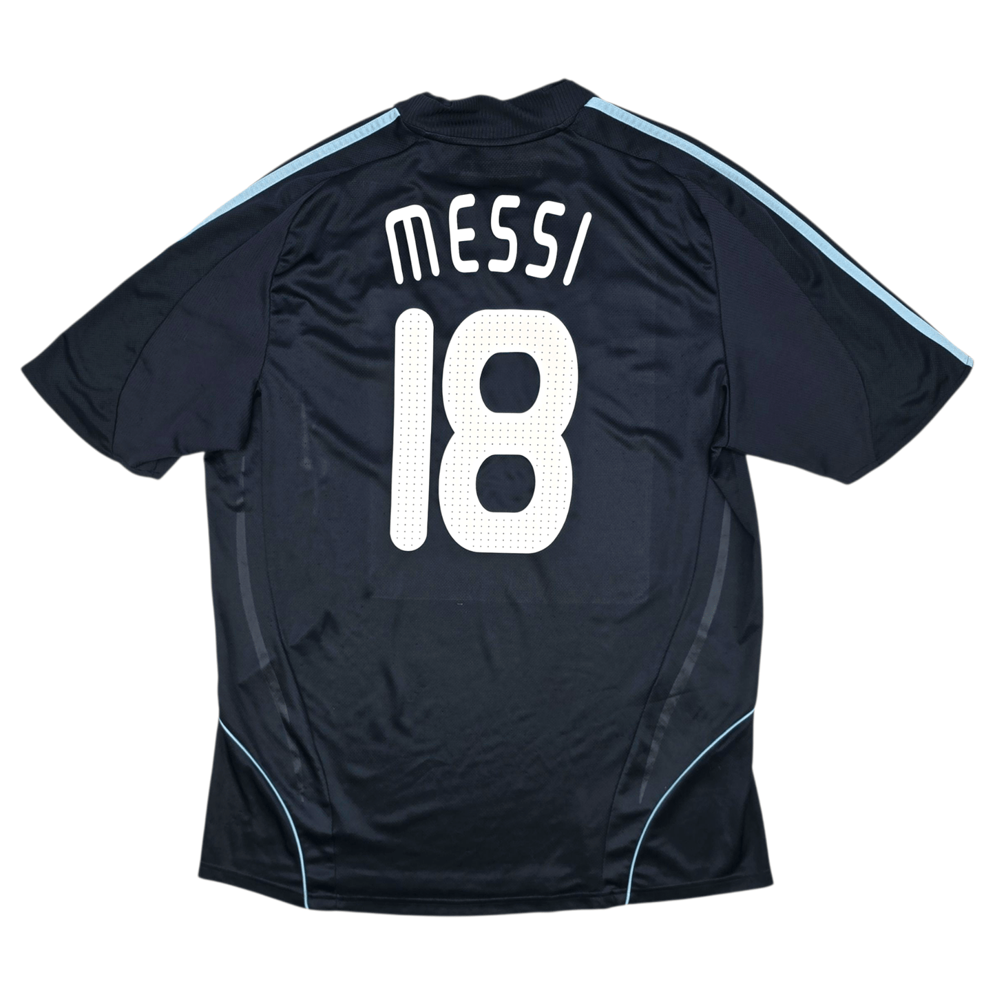 2008/09 Argentina Away Football Shirt (2XL) Adidas #18 Messi