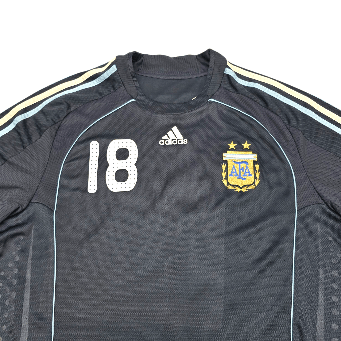 2008/09 Argentina Away Football Shirt (2XL) Adidas #18 Messi