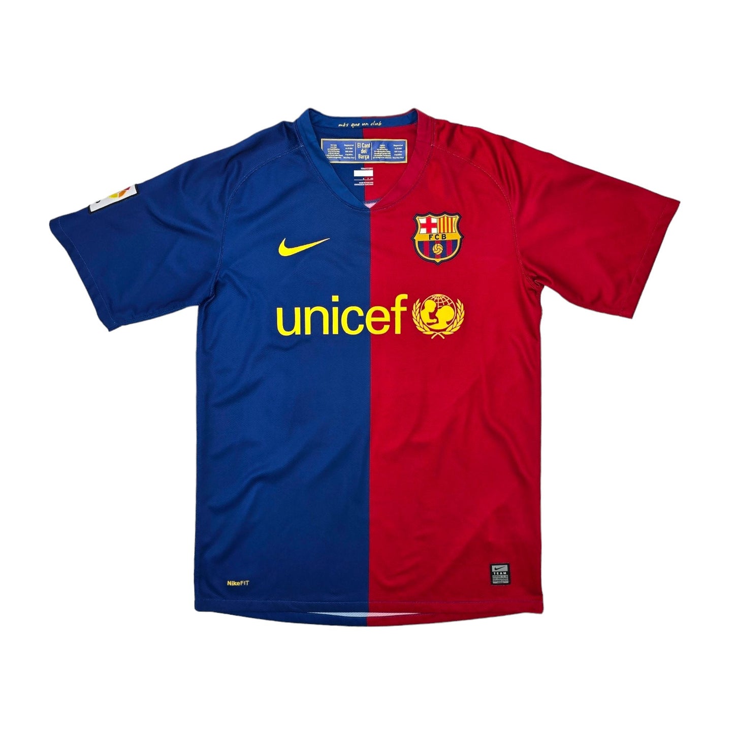 2008/09 Barcelona Home Football Shirt (S) Nike #10 Messi