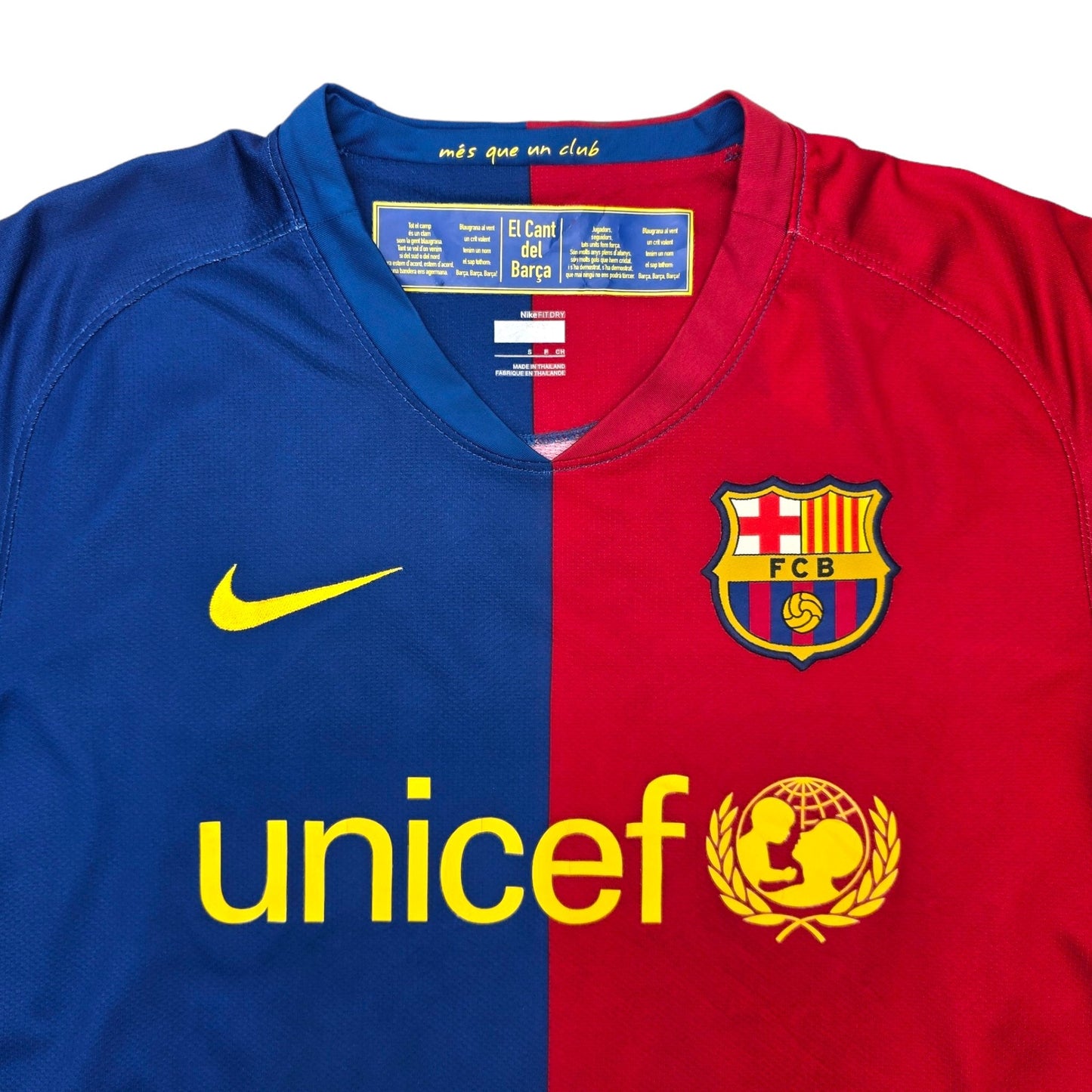 2008/09 Barcelona Home Football Shirt (S) Nike #10 Messi