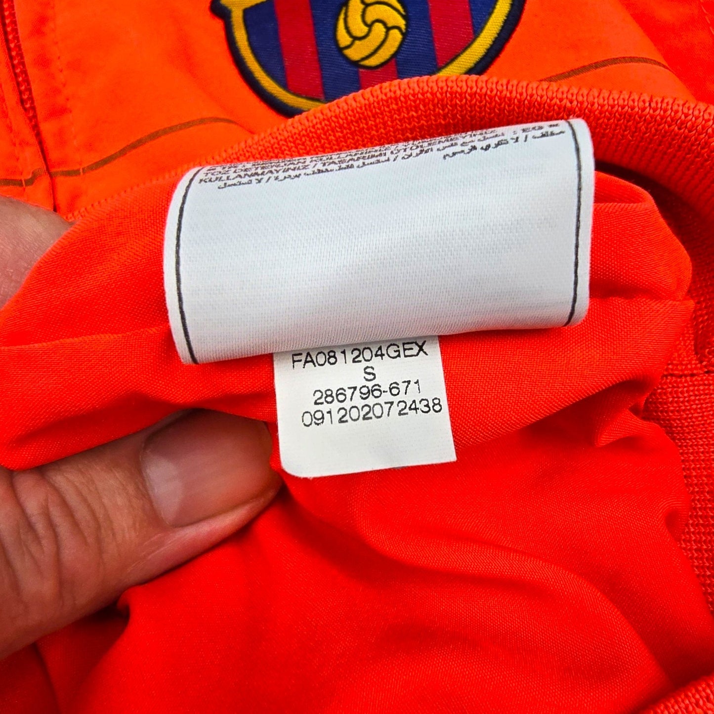 2008/09 Barcelona Tracksuit Top (S) Nike