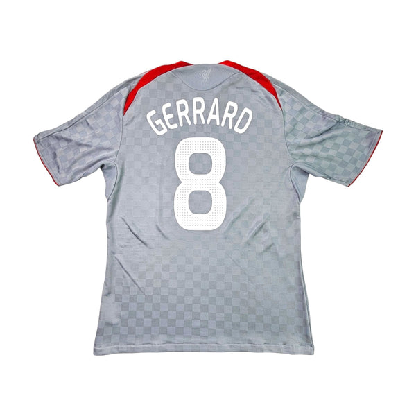 2008/09 Liverpool Away Football Shirt (L) Adidas #8 Gerrard