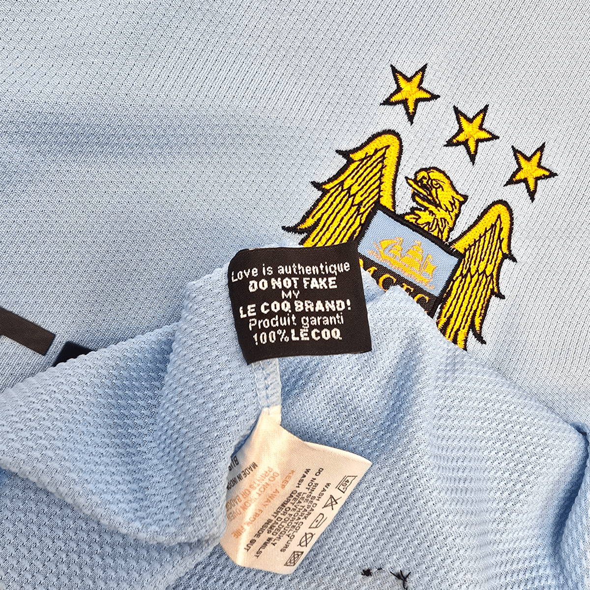 2008/09 Manchester City Home Football Shirt (2XL) Le Coq Sportif