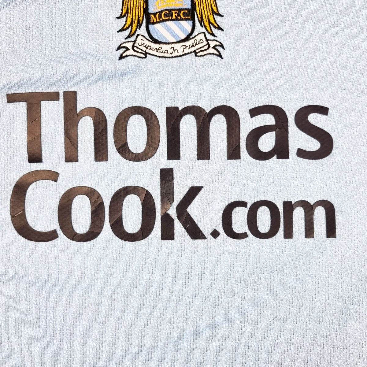 2008/09 Manchester City Home Football Shirt (L) Le Coq Sportif