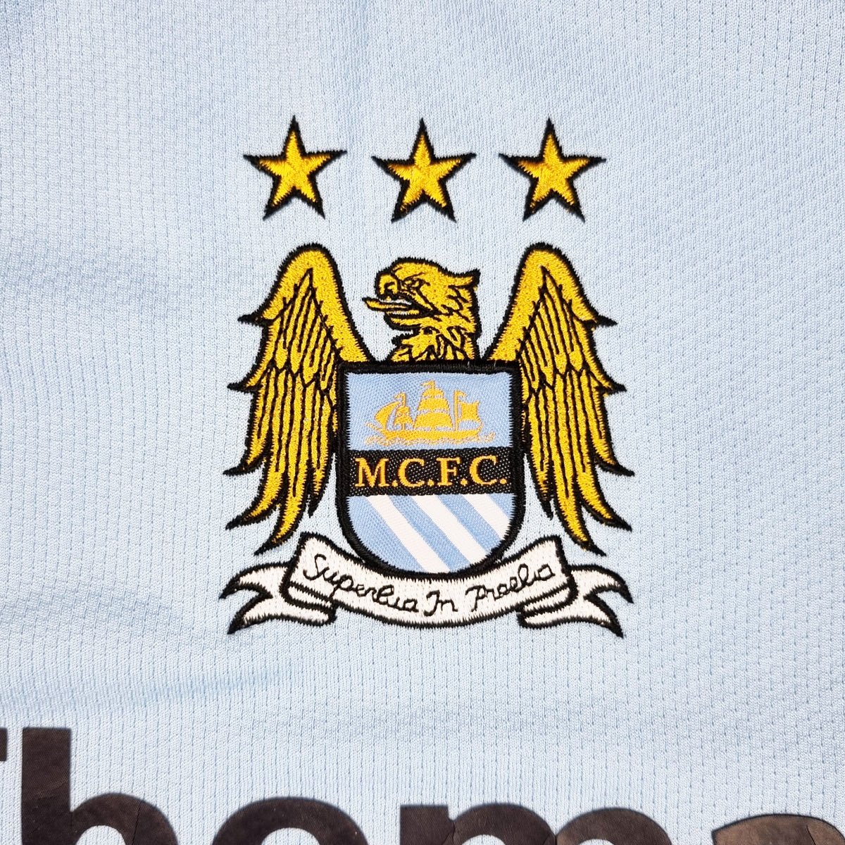 2008/09 Manchester City Home Football Shirt (L) Le Coq Sportif