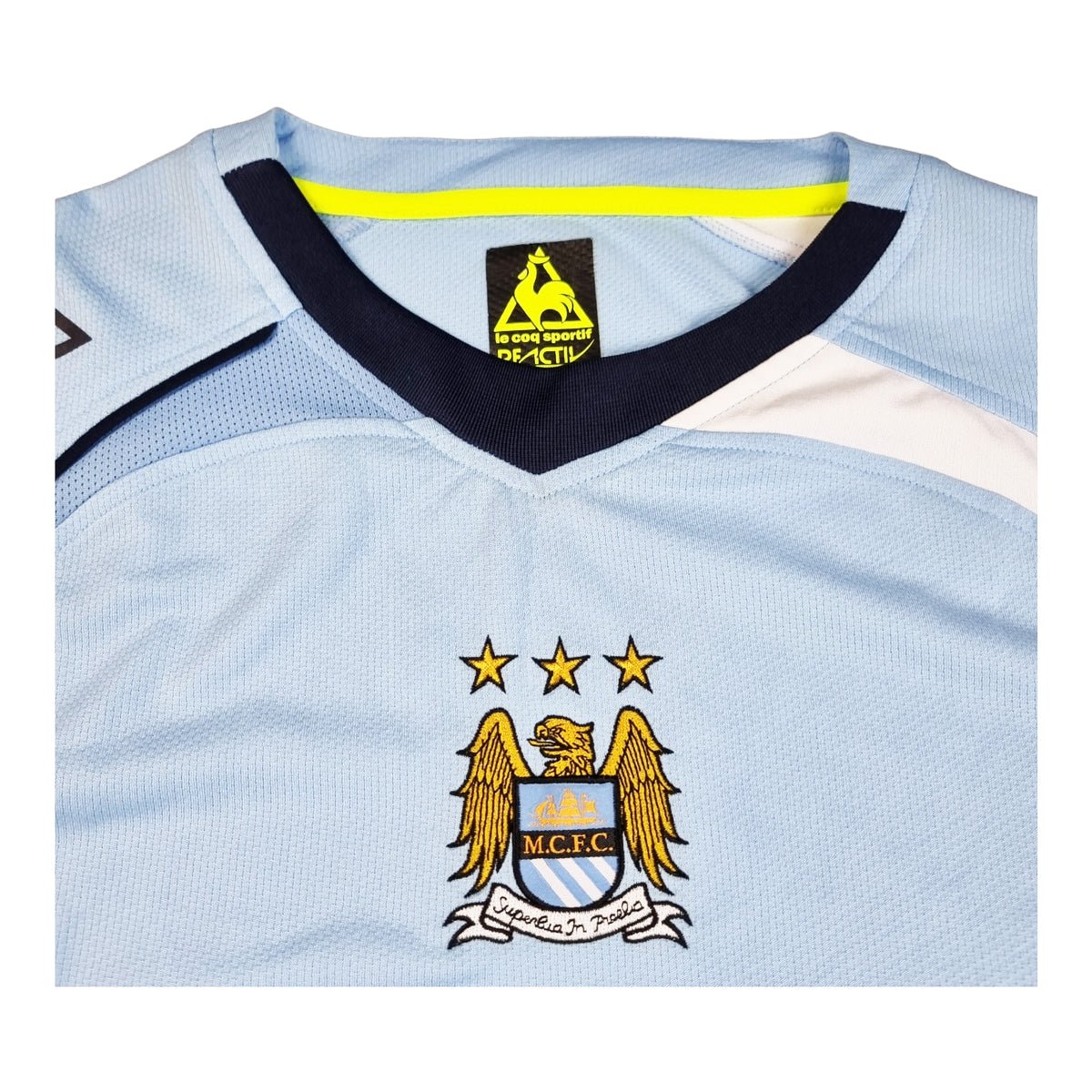 2008/09 Manchester City Home Football Shirt (L) Le Coq Sportif