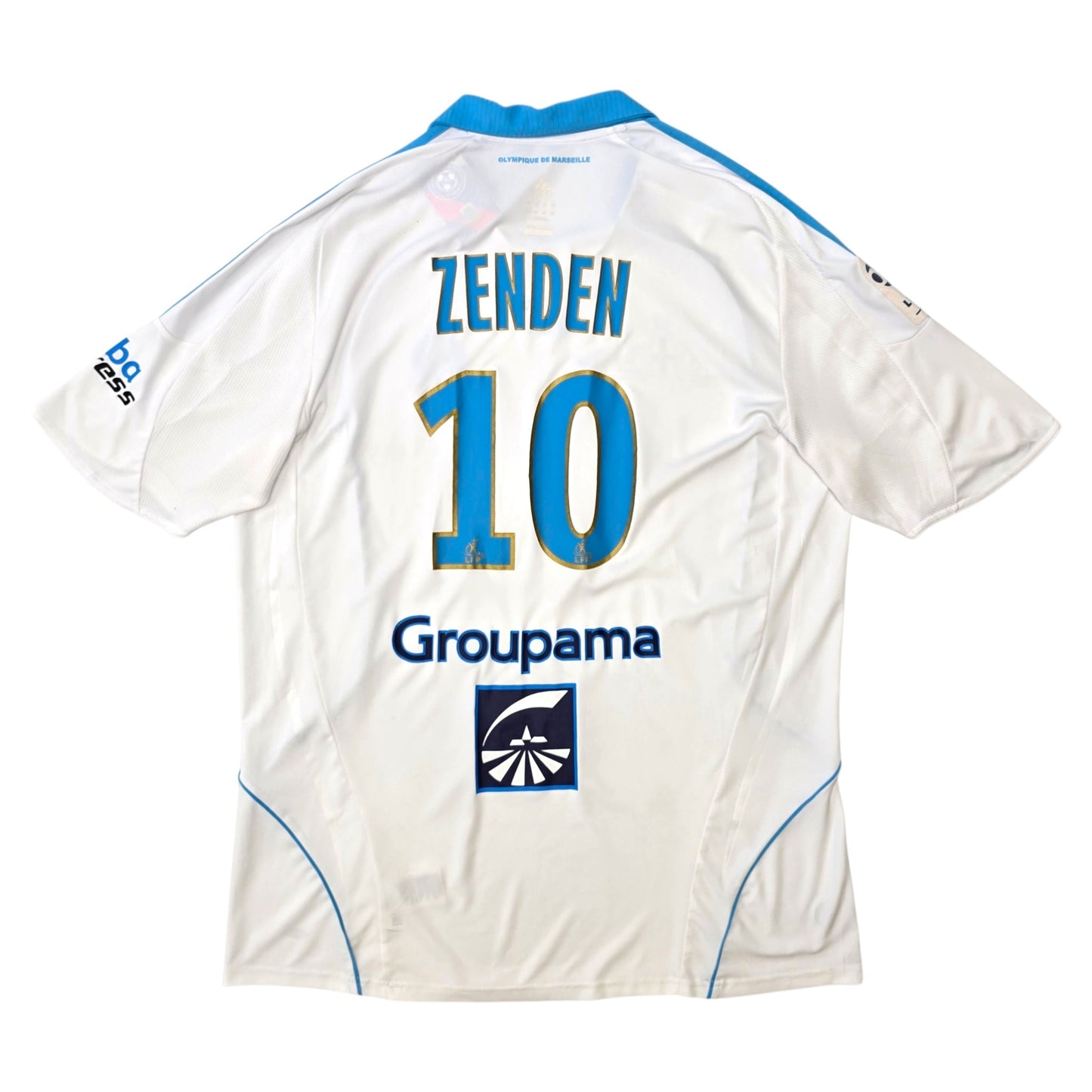 2008/09 Olympique Marseille Home Football Shirt (2XL) Adidas #10 Zenden