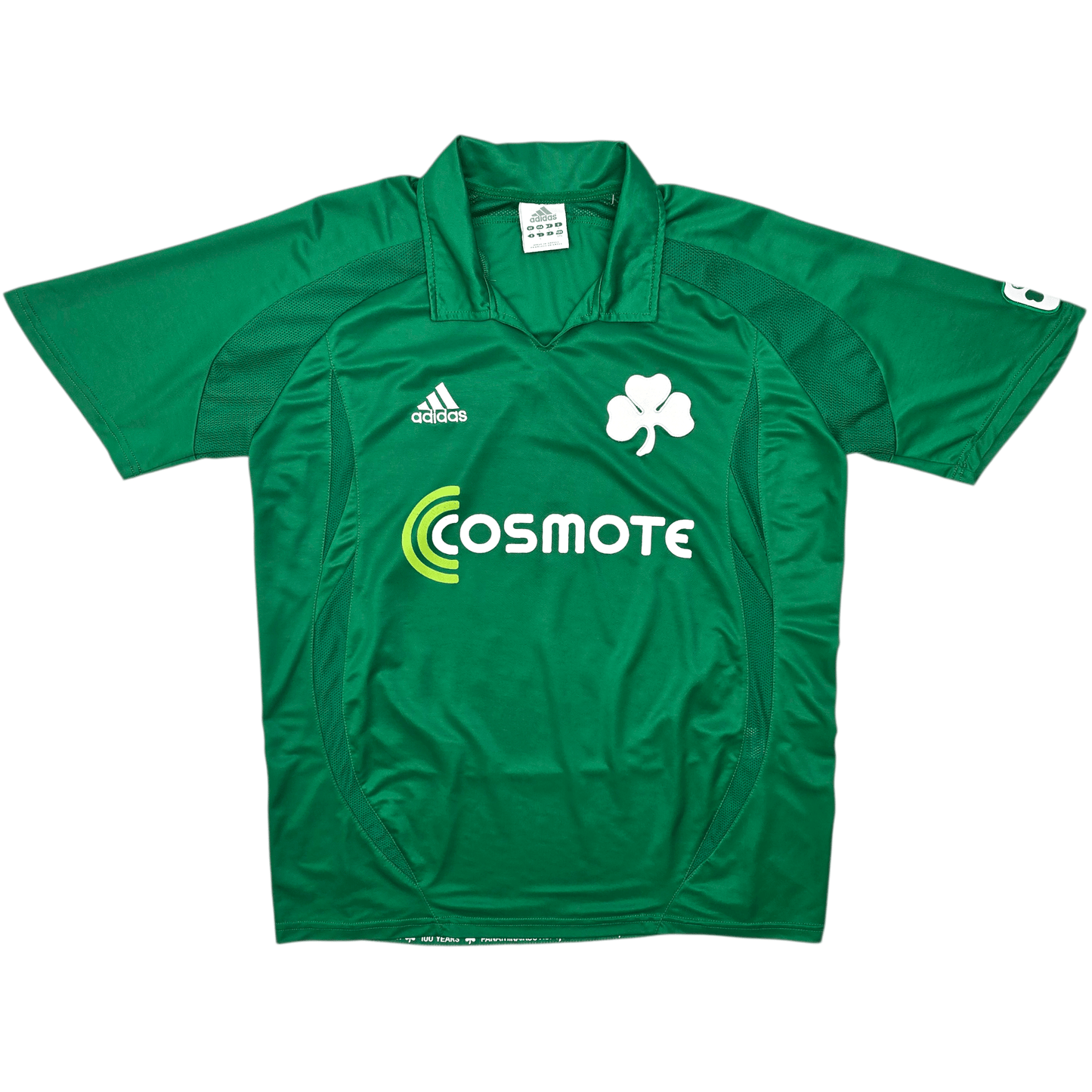 2008/09 Panathinaikos Home Football Shirt (L) Adidas (Centenary)