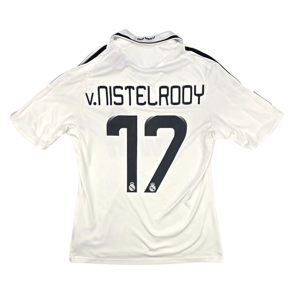 2008/09 Real Madrid Home Football Shirt (S) Adidas #17 V.Nistelrooy