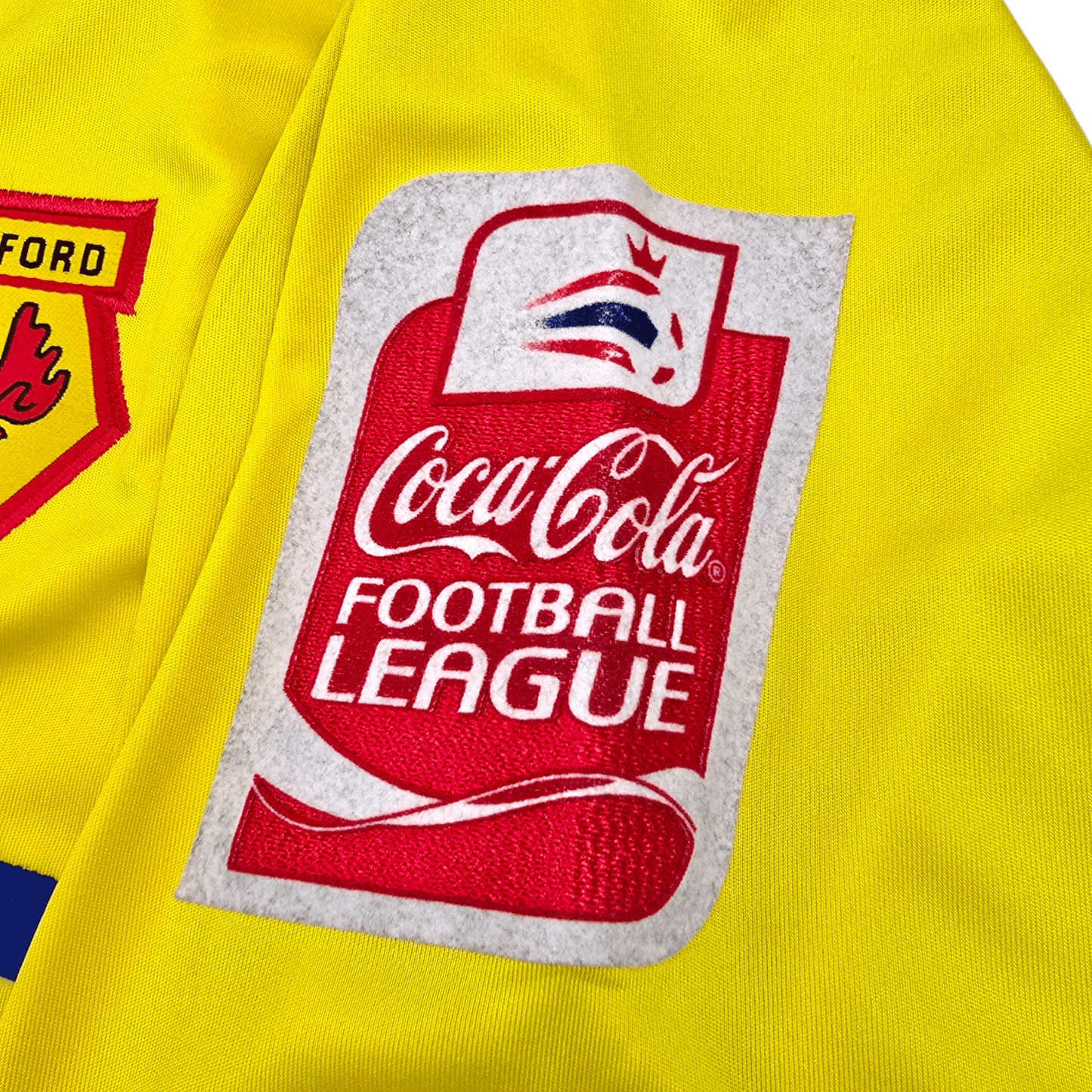 2008/09 Watford Home Football Shirt (L) Diadora #8 Eustace (EFL)