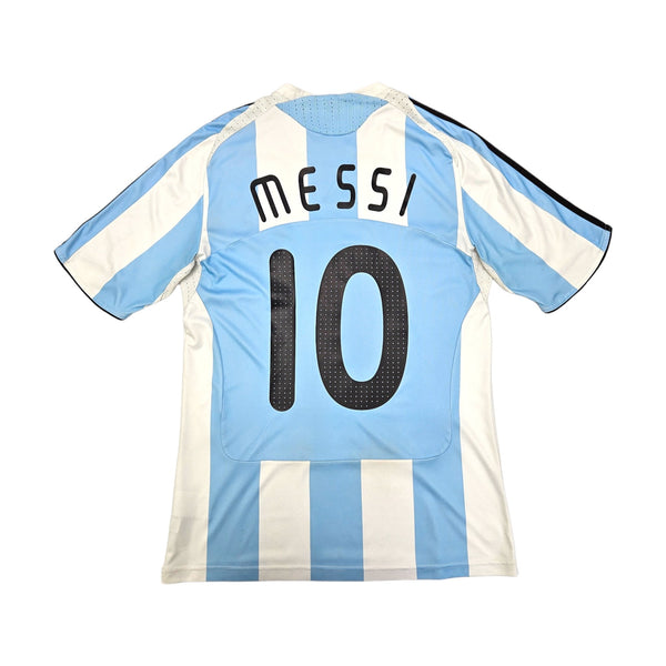 2008/10 Argentina Home Football Shirt (M) Adidas #10 Messi