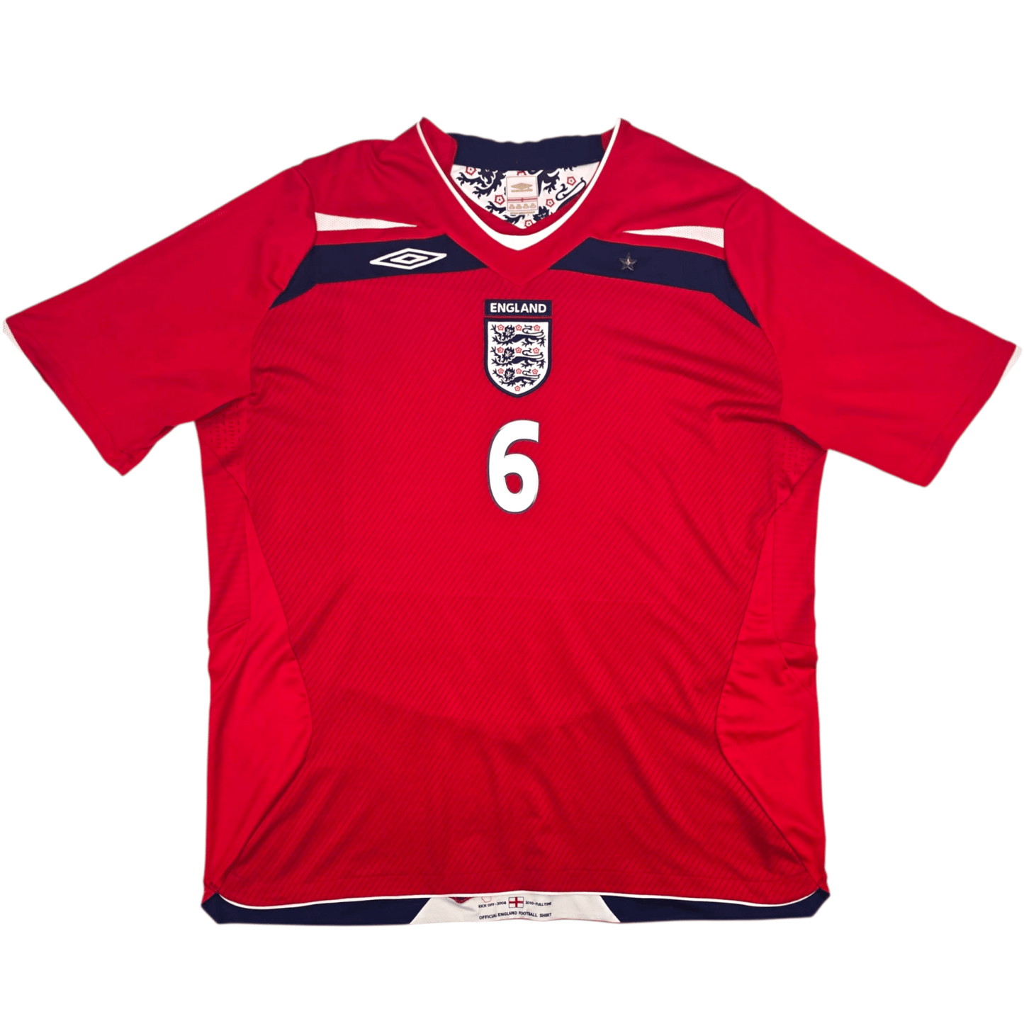 2008/10 England Away Football Shirt (2XL) Umbro #6 Terry