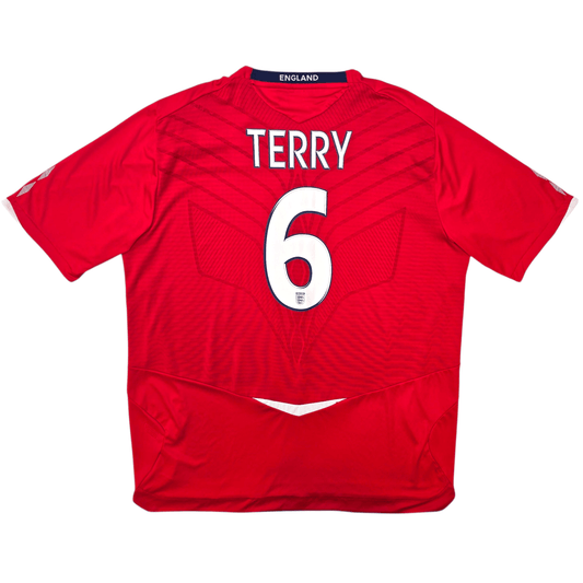 2008/10 England Away Football Shirt (2XL) Umbro #6 Terry
