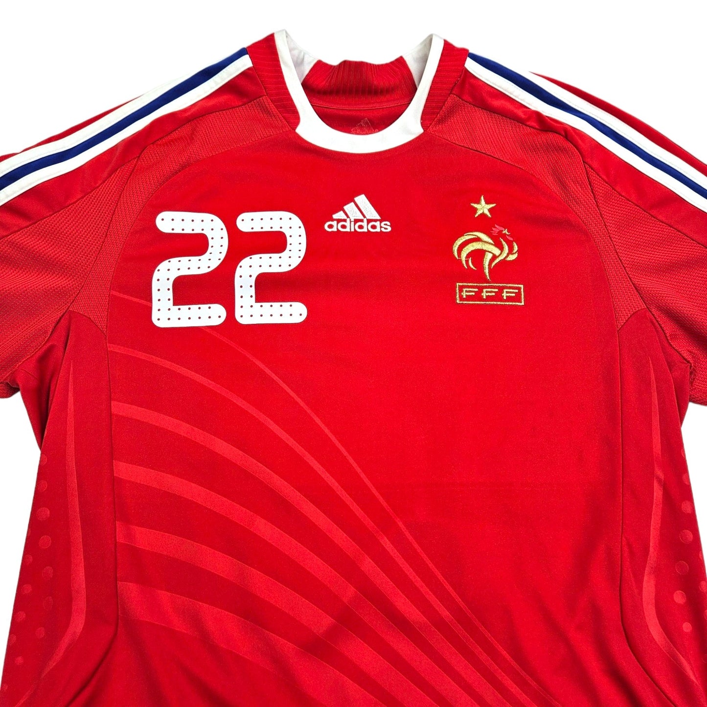 2008/10 France Away Football Shirt (M) Adidas #22 Ribery