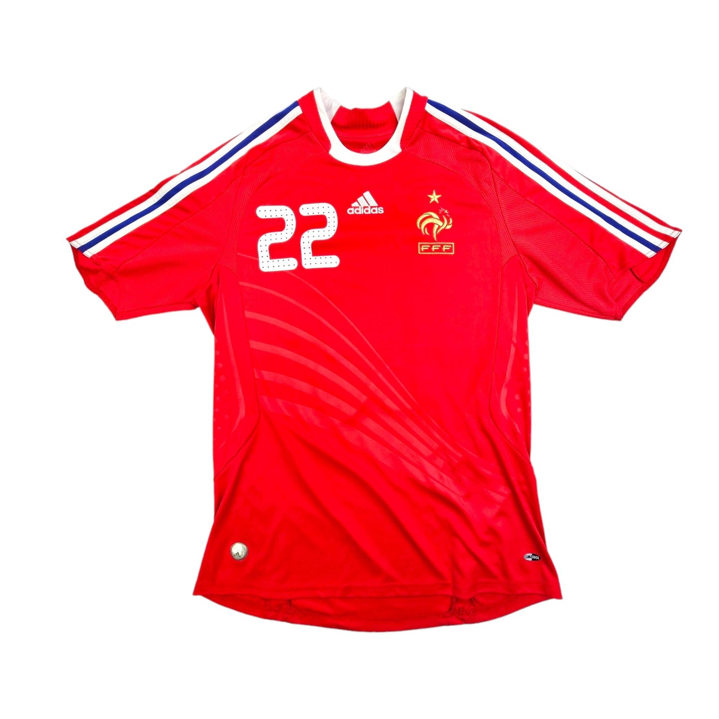 2008/10 France Away Football Shirt (M) Adidas #22 Ribery