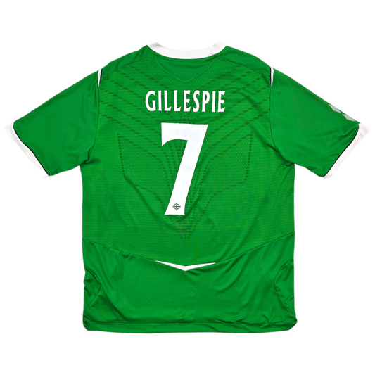 2008/10 Northern Ireland Home Football Shirt (XL) Umbro #7 Gillespie