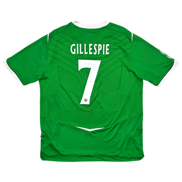 2008/10 Northern Ireland Home Football Shirt (XL) Umbro #7 Gillespie