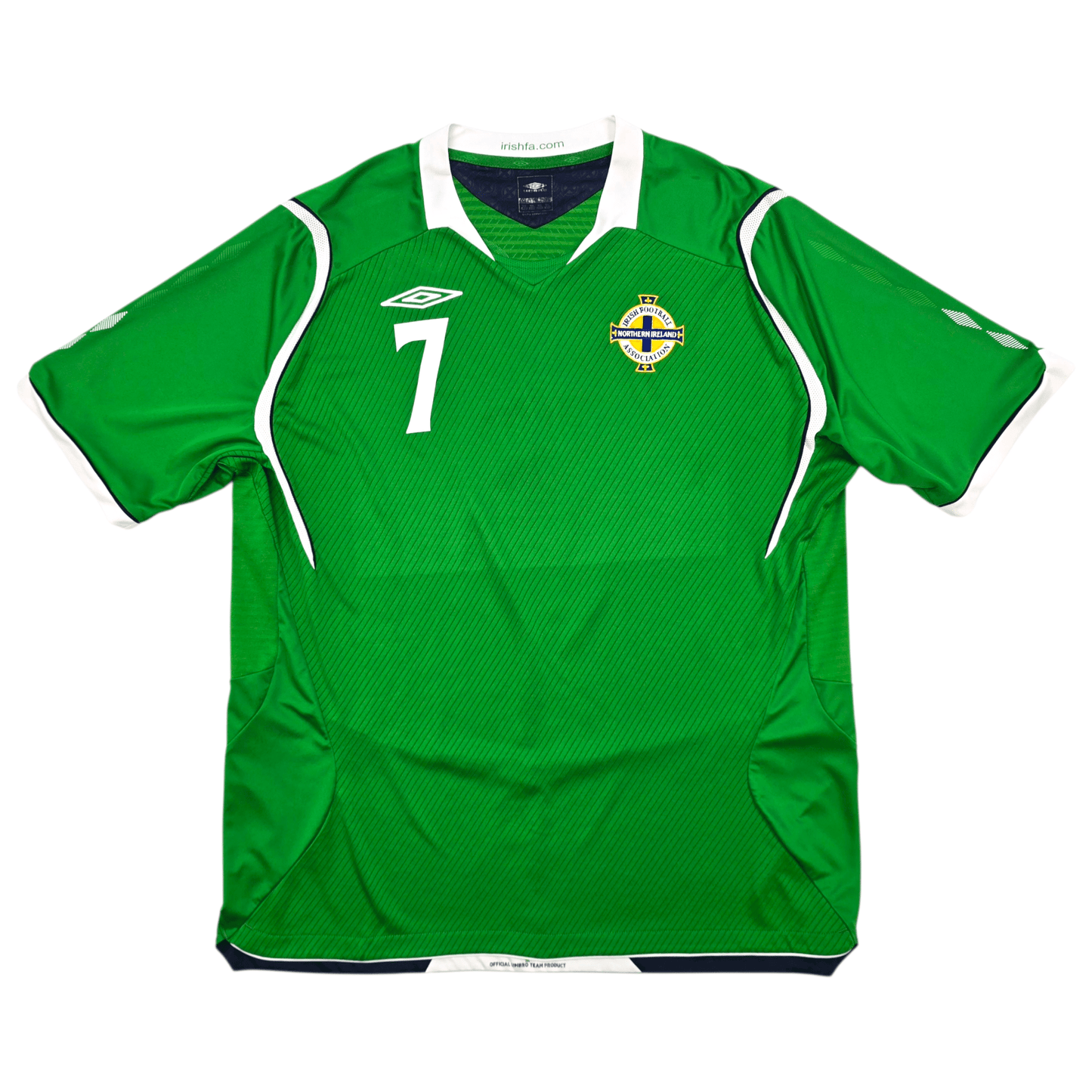 2008/10 Northern Ireland Home Football Shirt (XL) Umbro #7 Gillespie
