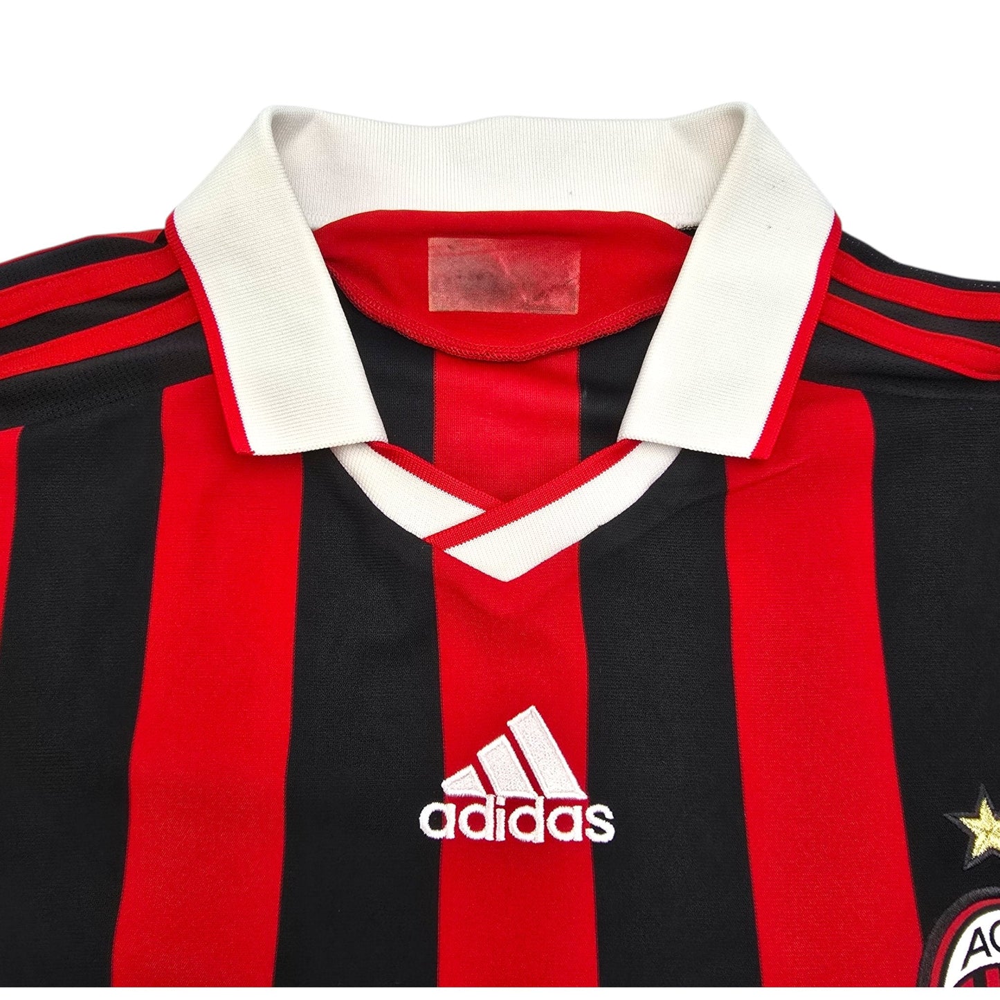 2009/10 AC Milan Home Football Shirt (L) Adidas #80 Ronaldinho
