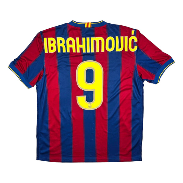 2009/10 Barcelona Home Football Shirt (M) Nike #9 Ibrahimovic