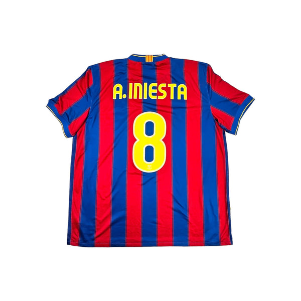 2009/10 Barcelona Home Football Shirt (XL) Nike #8 Iniesta