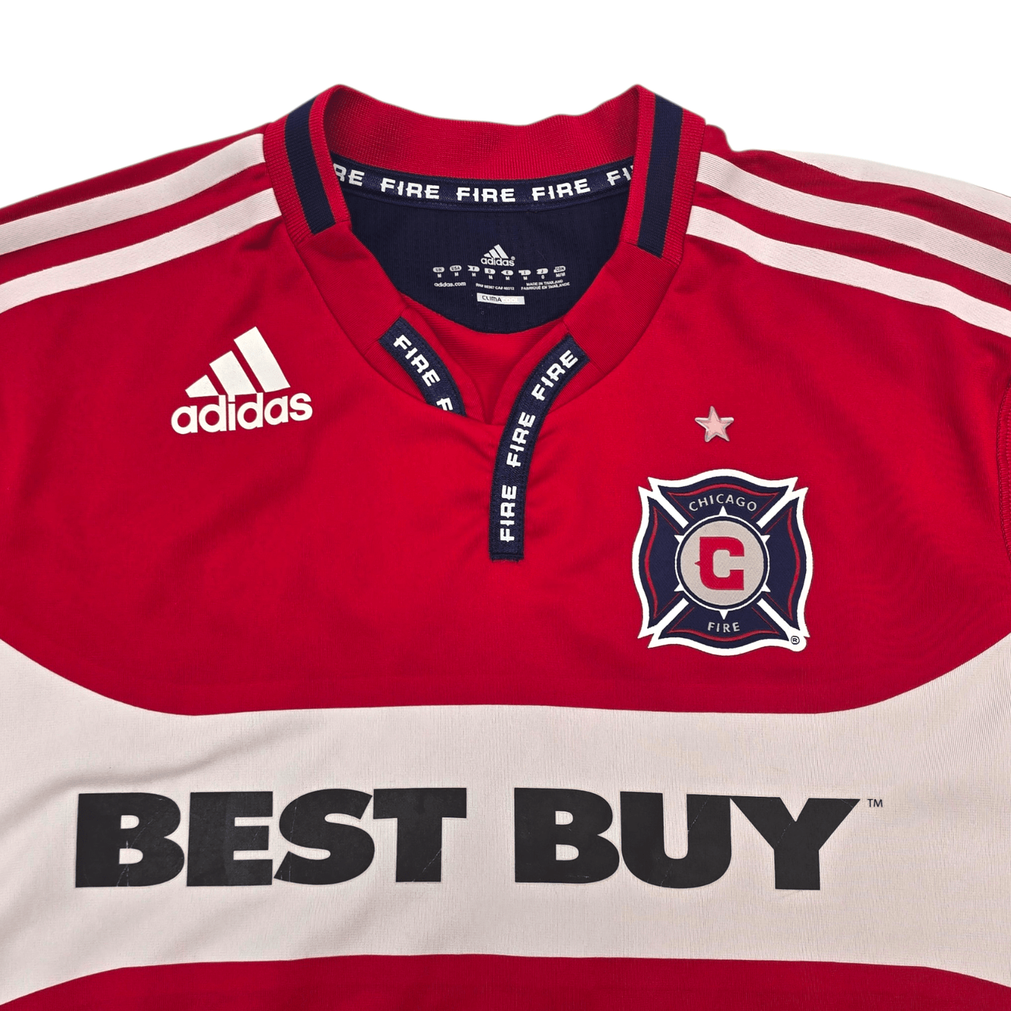 2009/10 Chicago Fire Home Football Shirt (M) Adidas #8 Ljungberg (Player Version)