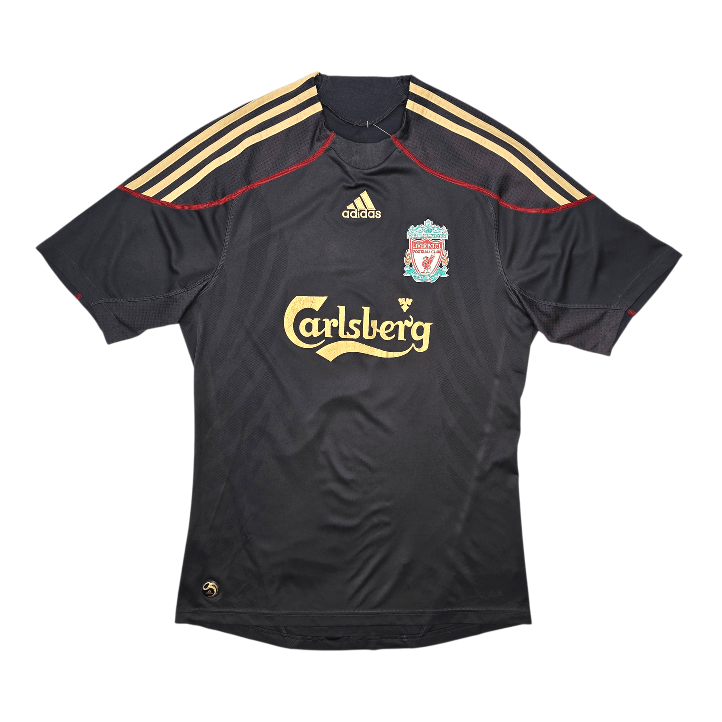 2009/10 Liverpool Away Football Shirt (M) Adidas #18 Kuyt