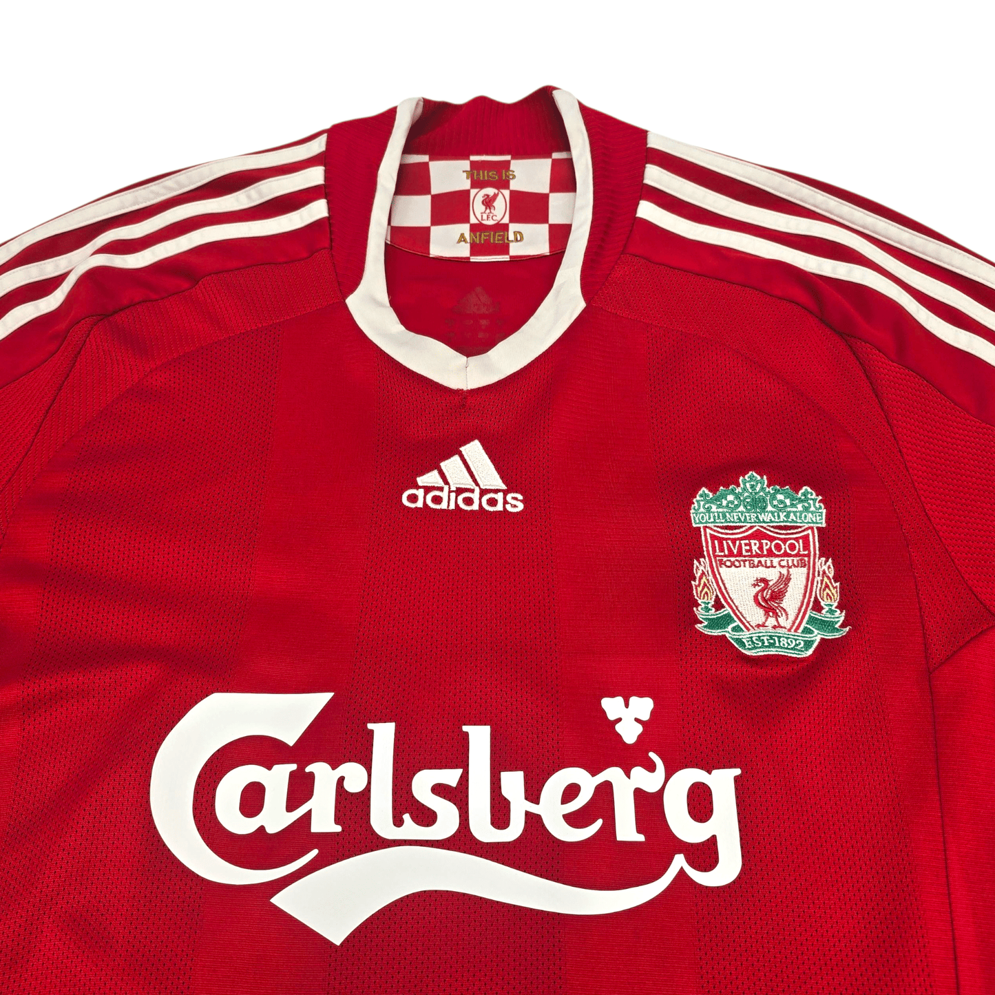 2009/10 Liverpool Home Football Shirt (M) Adidas #9 Torres