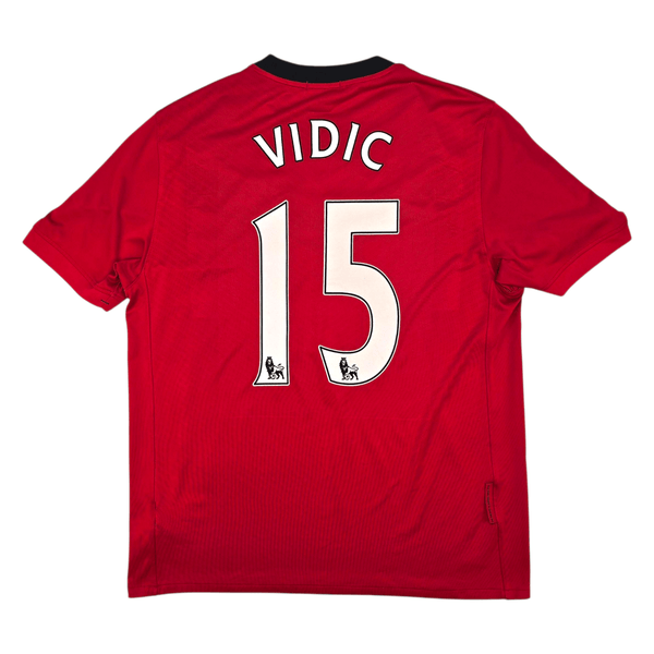 2009/10 Manchester United Home Football Shirt (L) Nike #15 Vidic