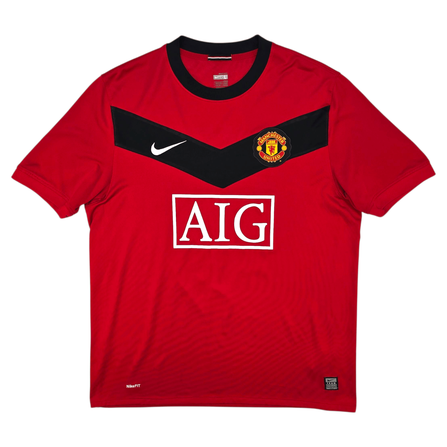 2009/10 Manchester United Home Football Shirt (L) Nike #15 Vidic