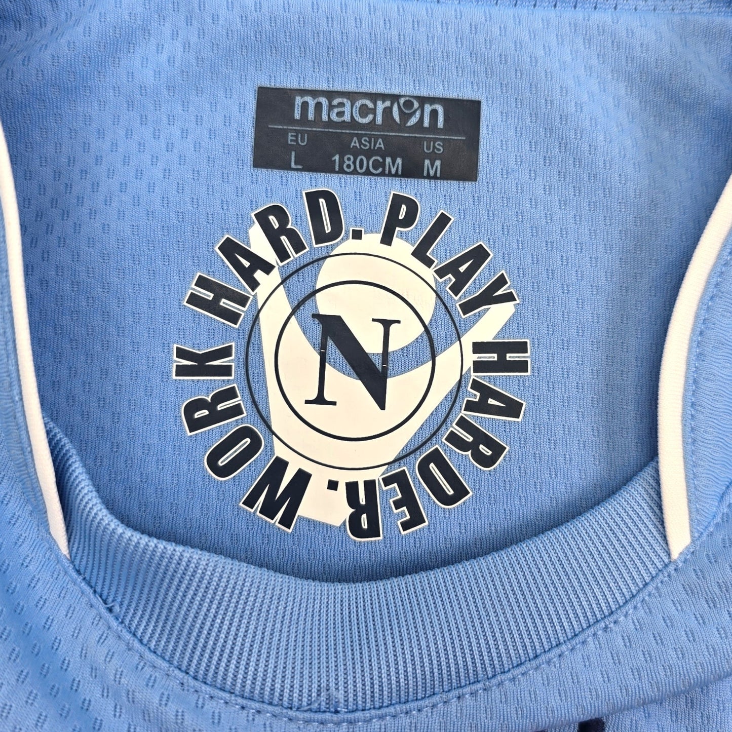 2009/10 Napoli Home Football Shirt (L) Macron #17 Hamsik