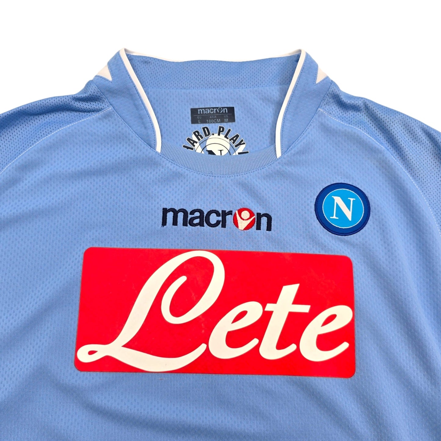 2009/10 Napoli Home Football Shirt (L) Macron #17 Hamsik
