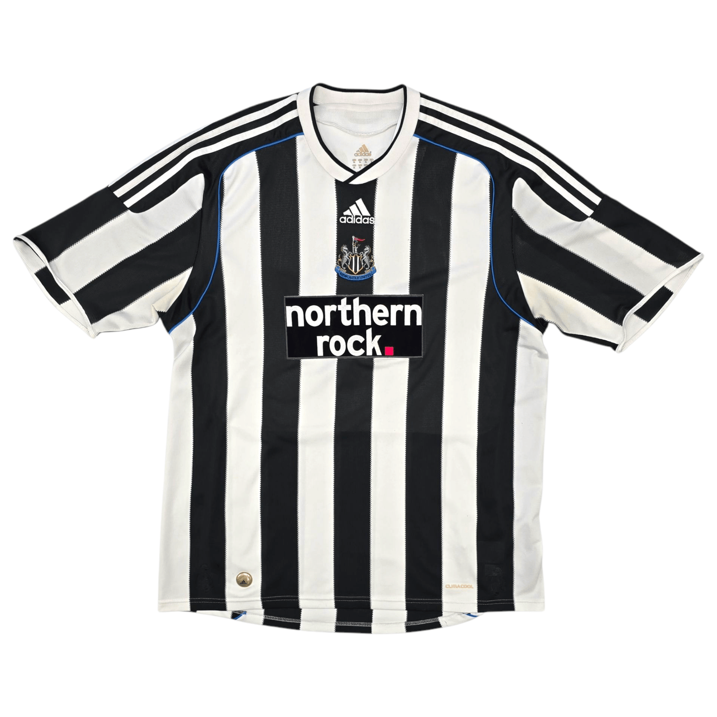 2009/10 Newcastle United Home Football Shirt (XL) Adidas #4 Nolan