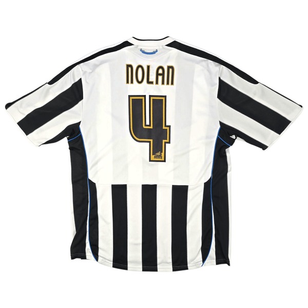 2009/10 Newcastle United Home Football Shirt (XL) Adidas #4 Nolan