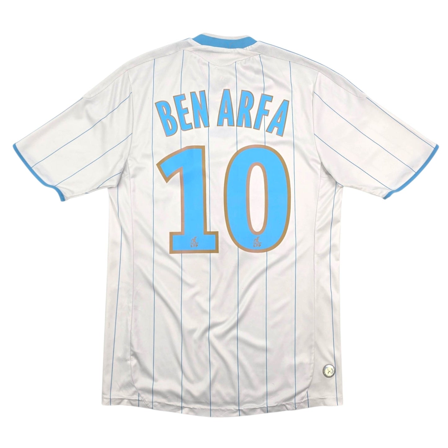 2009/10 Olympique Marseille Home Football Shirt (S) Adidas #10 Ben Arfa