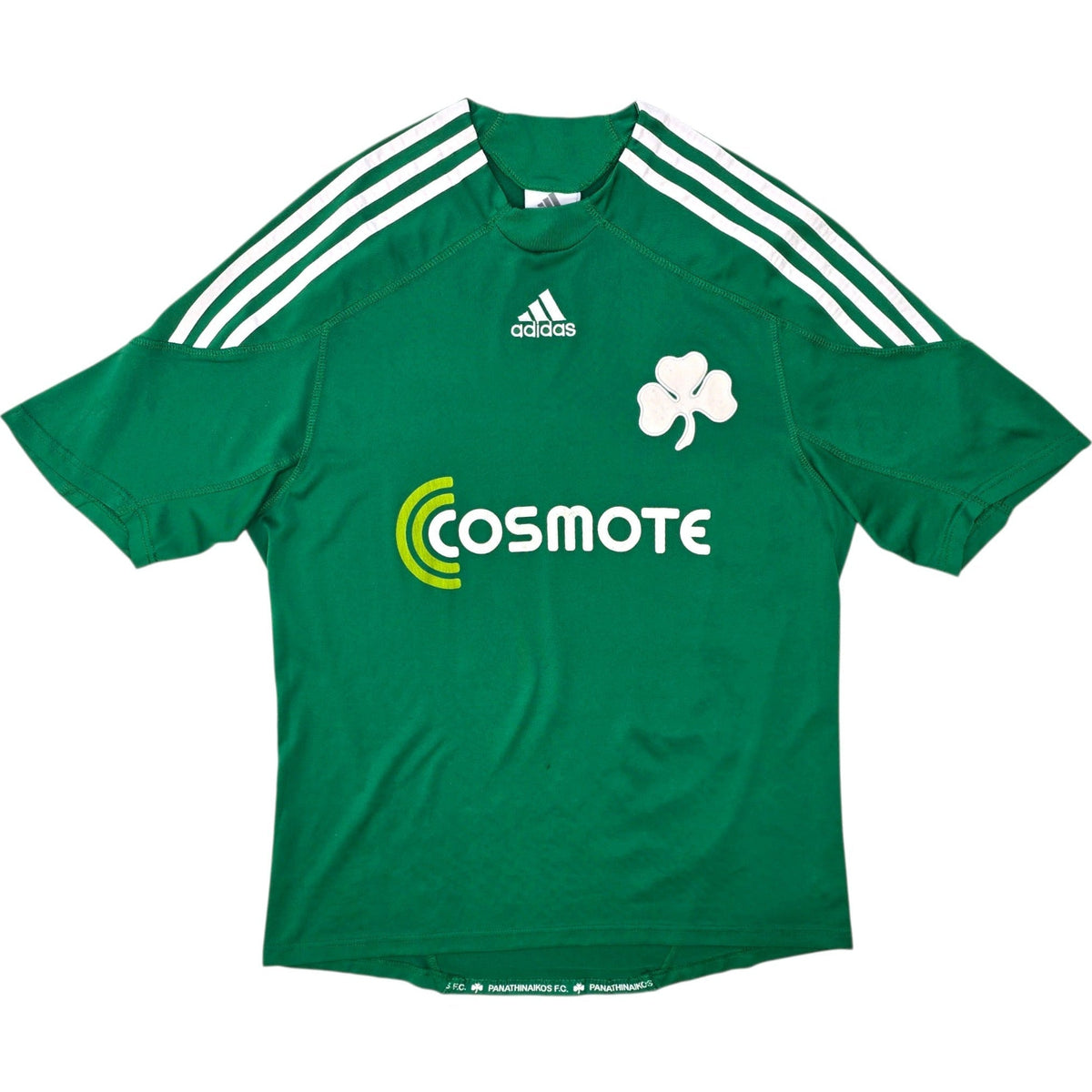 2009/10 Panathinaikos Home Football Shirt (M) Adidas #9 Cisse