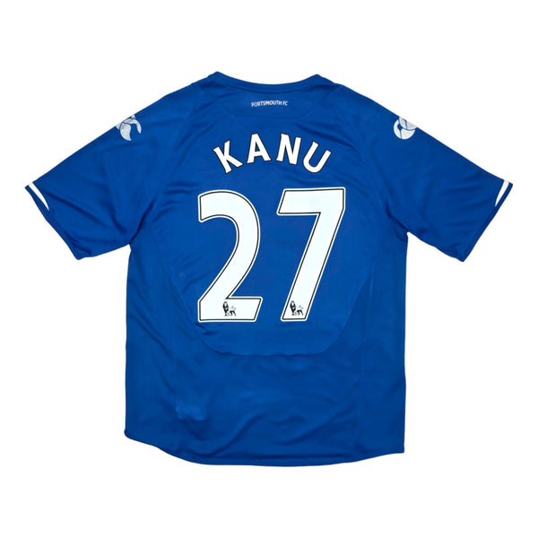 2009/10 Portsmouth Home Football Shirt (L) Canterbury #27 Kanu