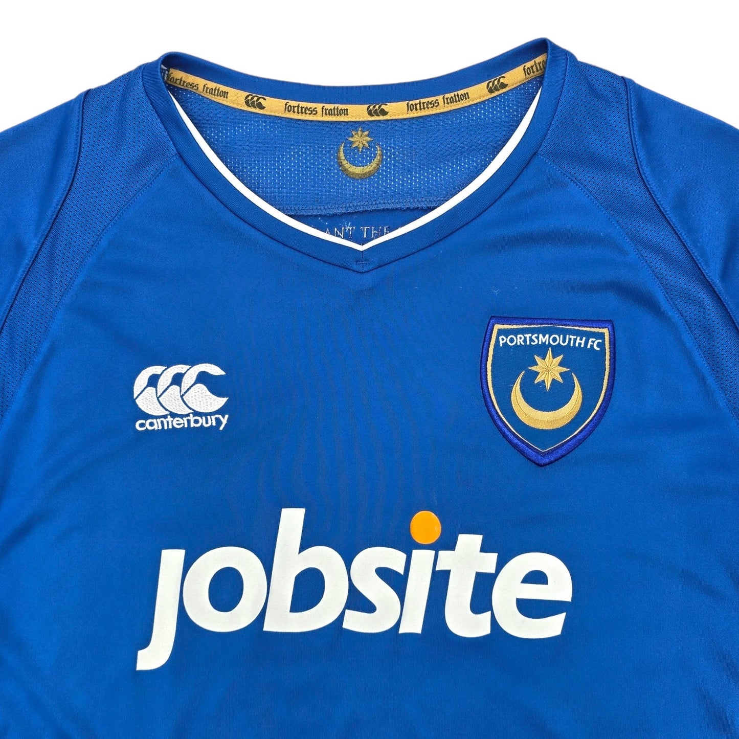 2009/10 Portsmouth Home Football Shirt (L) Canterbury #27 Kanu