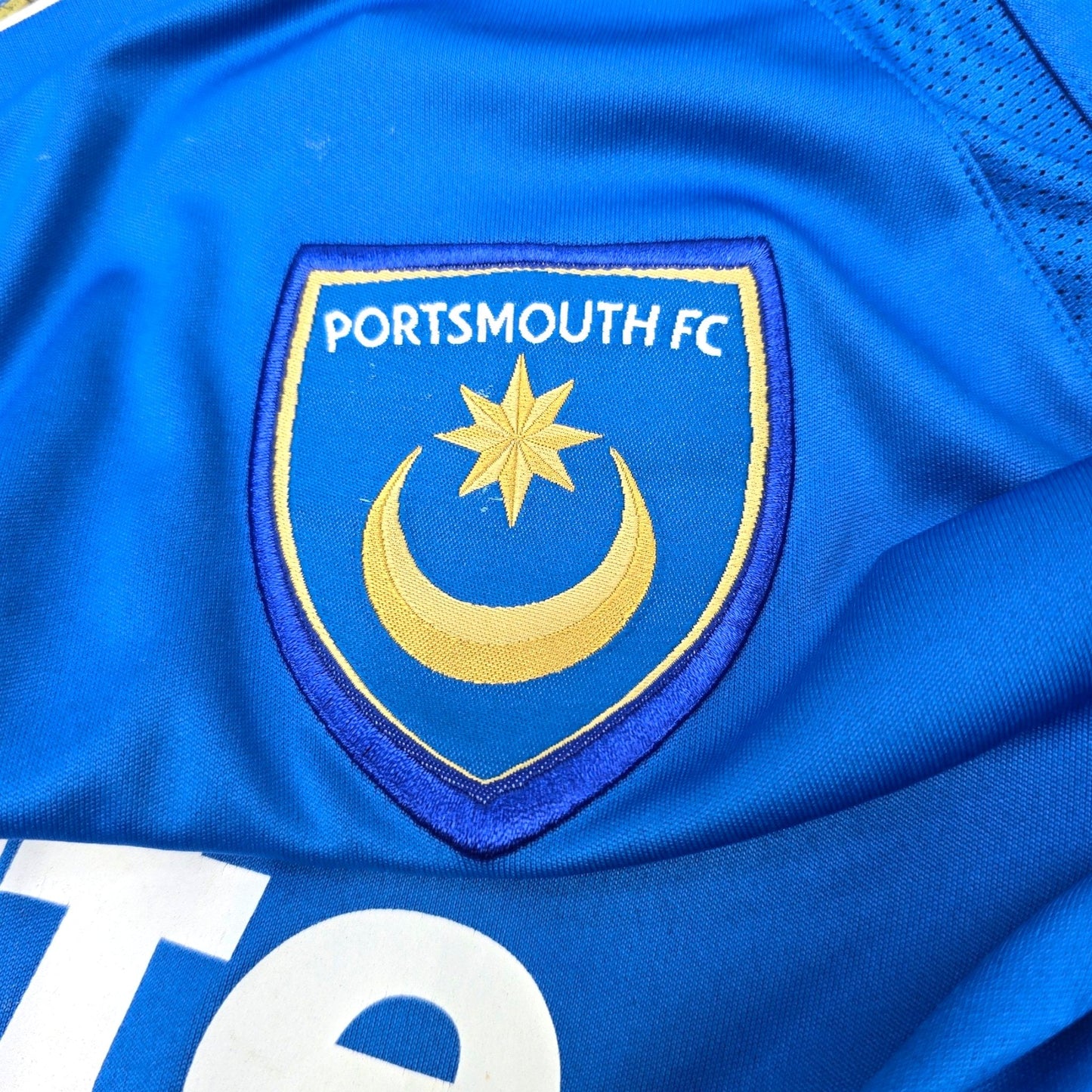 2009/10 Portsmouth Home Football Shirt (L) Canterbury #27 Kanu