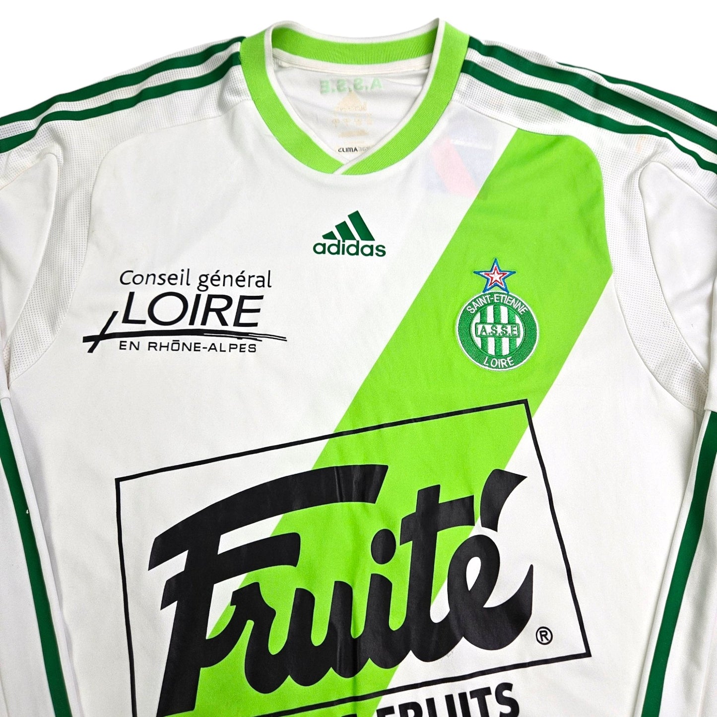 2009/10 Saint Etienne Away Football Shirt (L) Adidas (Player Version)