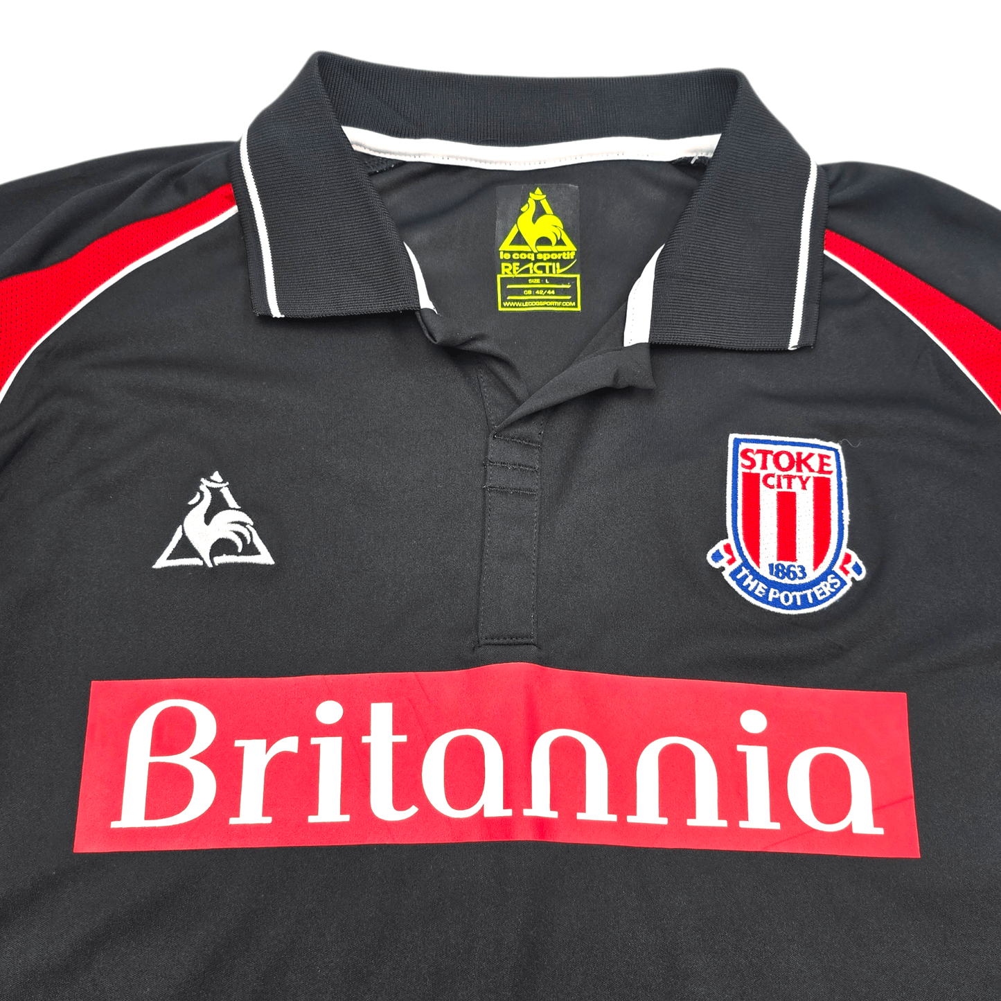 2009/10 Stoke City Away Football Shirt (L) Le Coq Sportif #24 Delap