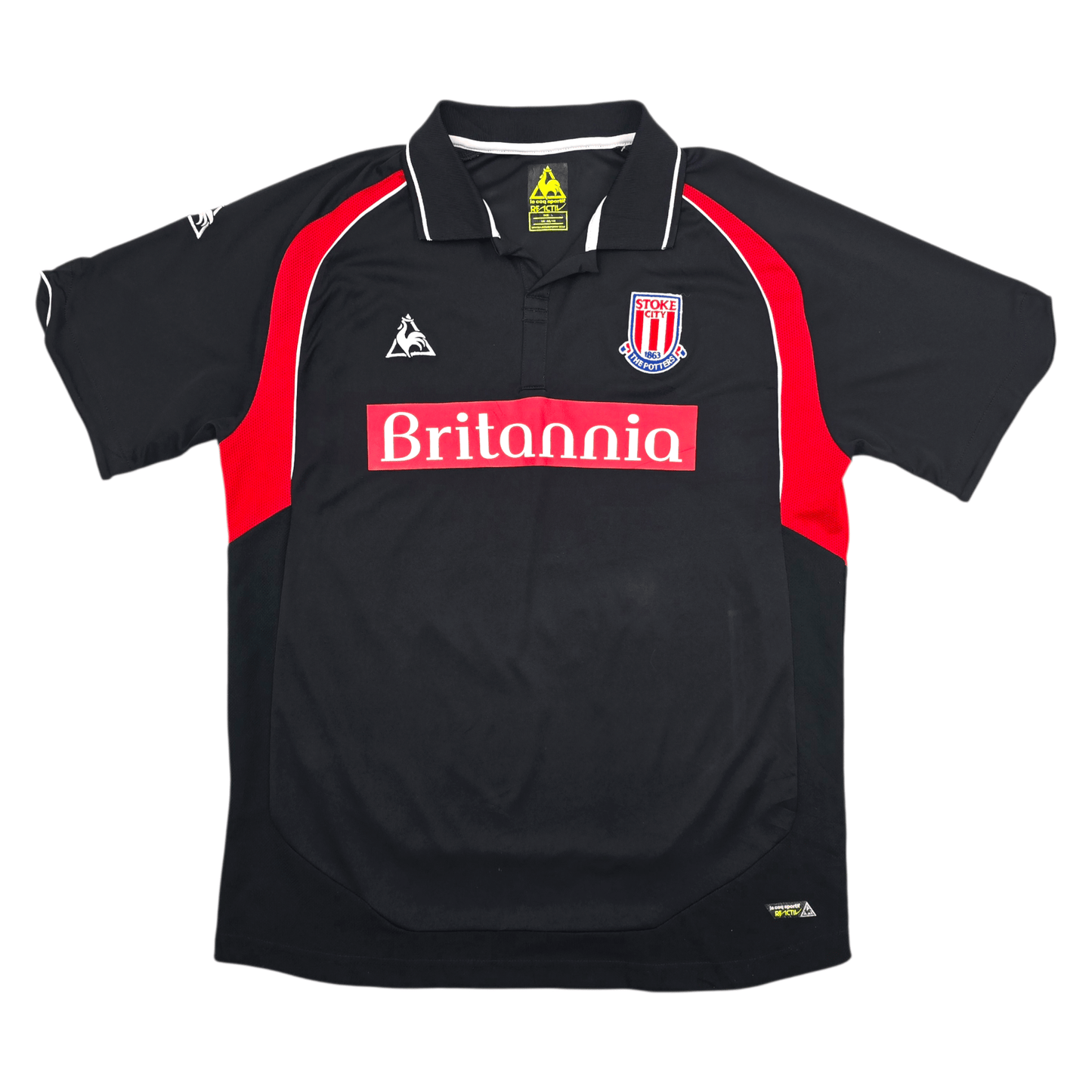 2009/10 Stoke City Away Football Shirt (L) Le Coq Sportif #24 Delap