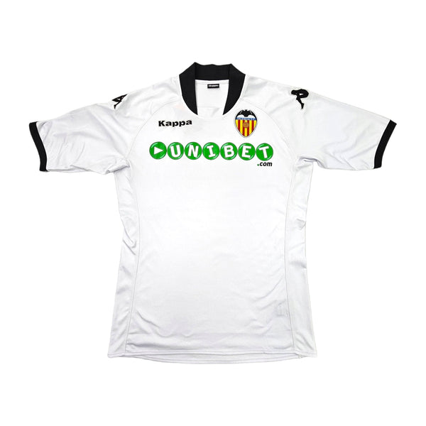 2009/10 Valencia Home Football Shirt (M) Kappa