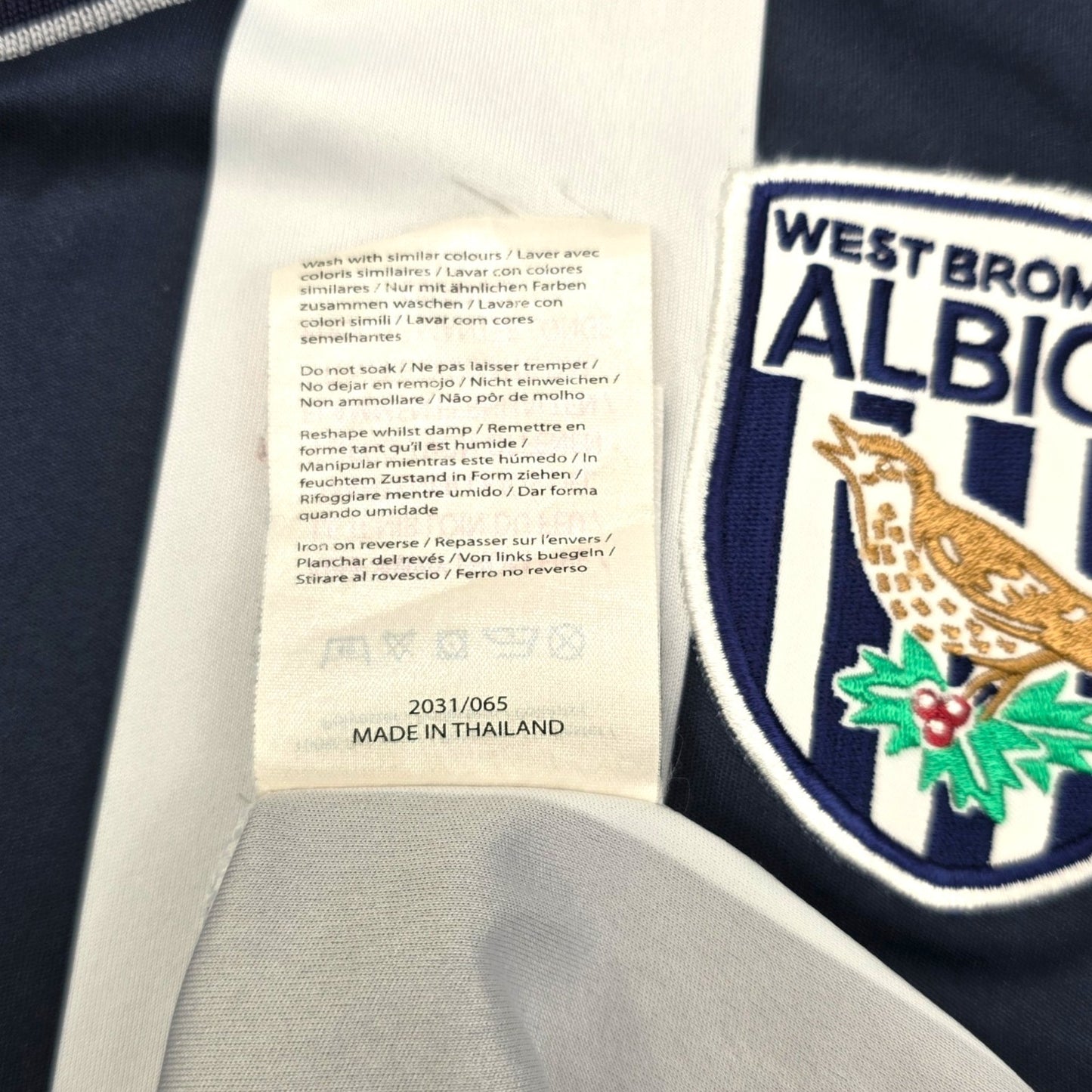 2009/10 West Bromwich Albion Home Football Shirt (M) Umbro #11 Brunt
