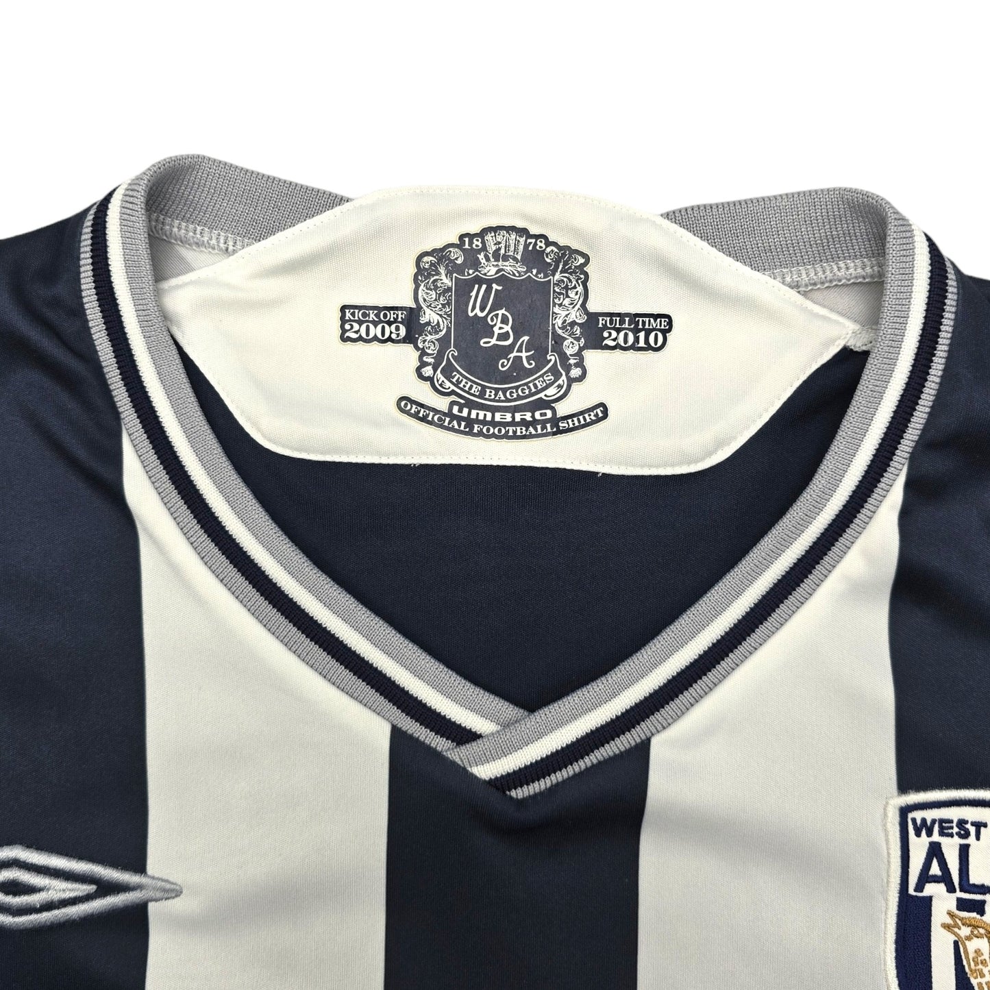 2009/10 West Bromwich Albion Home Football Shirt (M) Umbro #11 Brunt