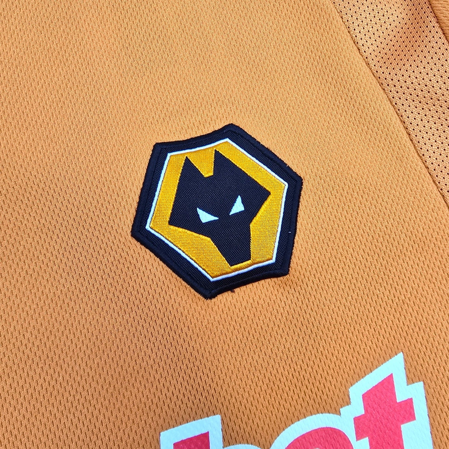 2009/10 Wolverhampton Wanderers Home Football Shirt (2XL) Le Coq Sportif #3 Elokobi
